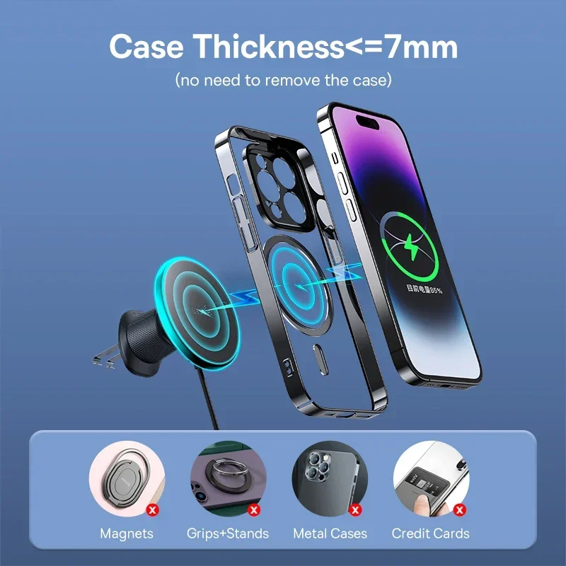 Baseus 15W Magnetic Car Charger
