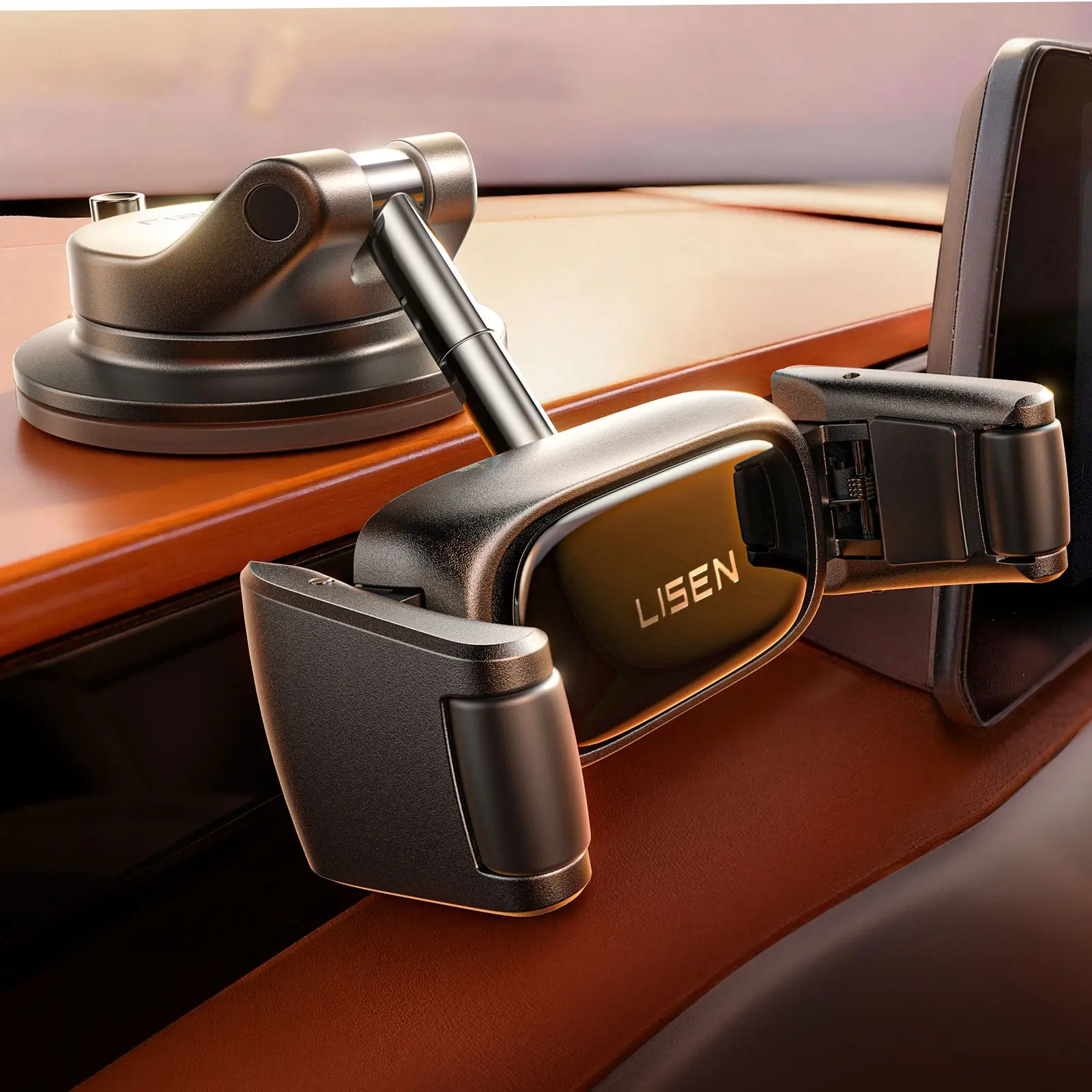 LISEN 89 lbs Suction Car Phone Mount