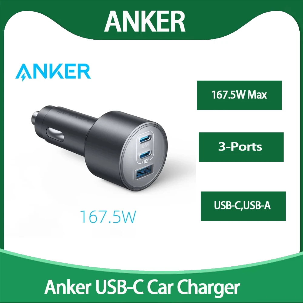 Anker 167.5W USB-C Car Charger