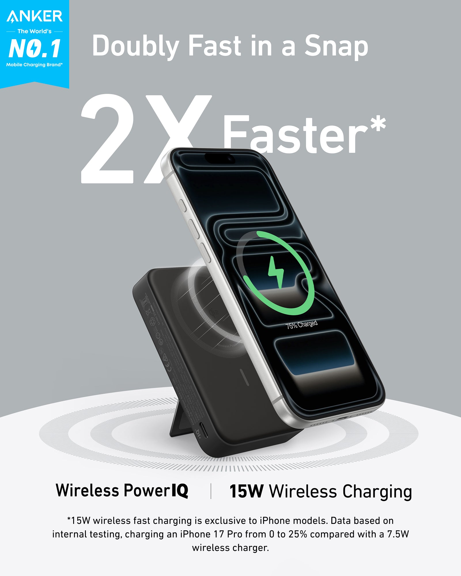 Anker 10,000mAh Qi2 Power Bank