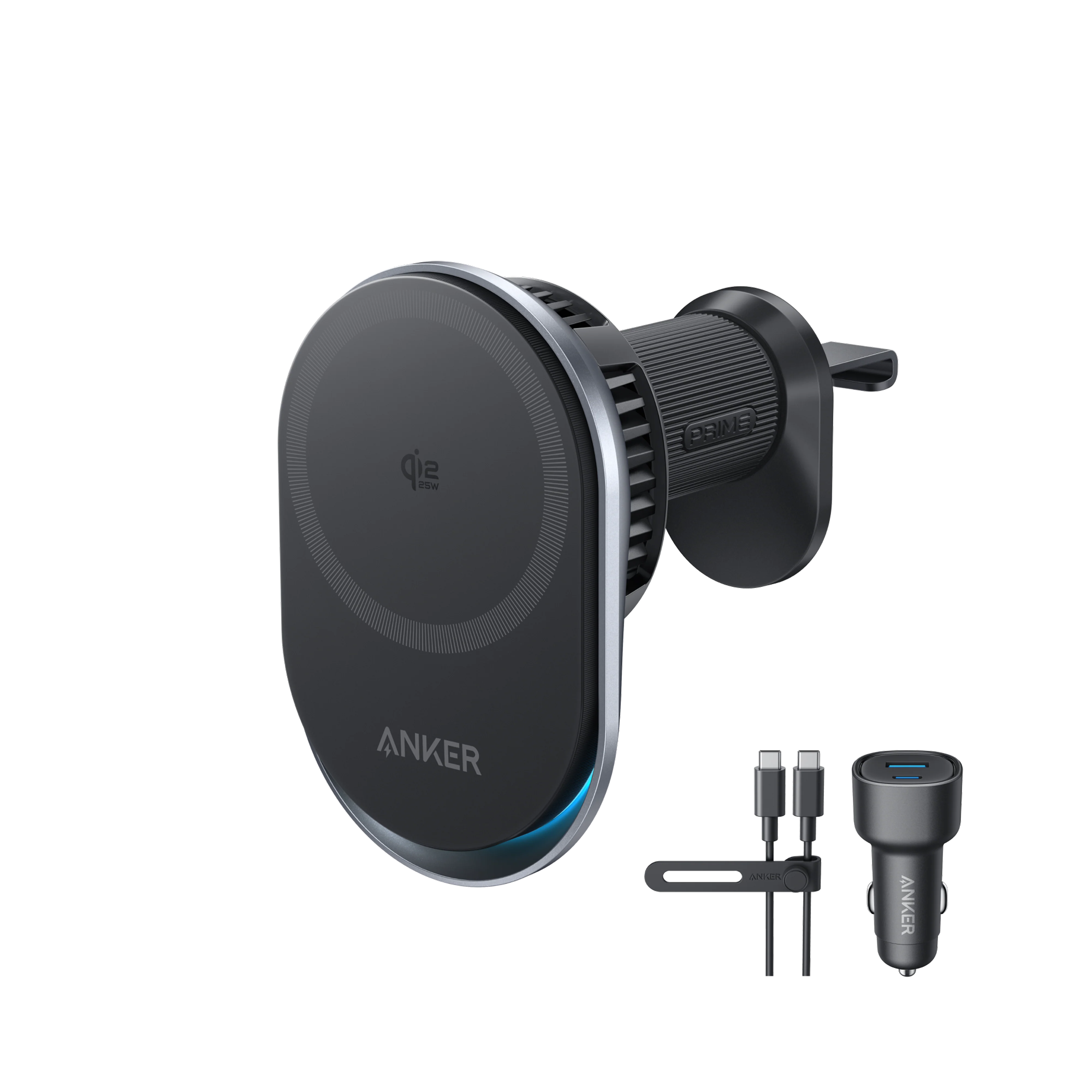 Anker 25W Qi2 Wireless Car Charger
