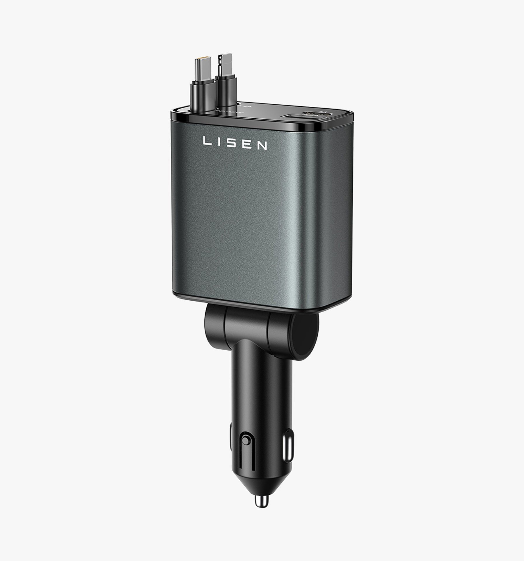 LISEN 84W Retractable Car Charger
