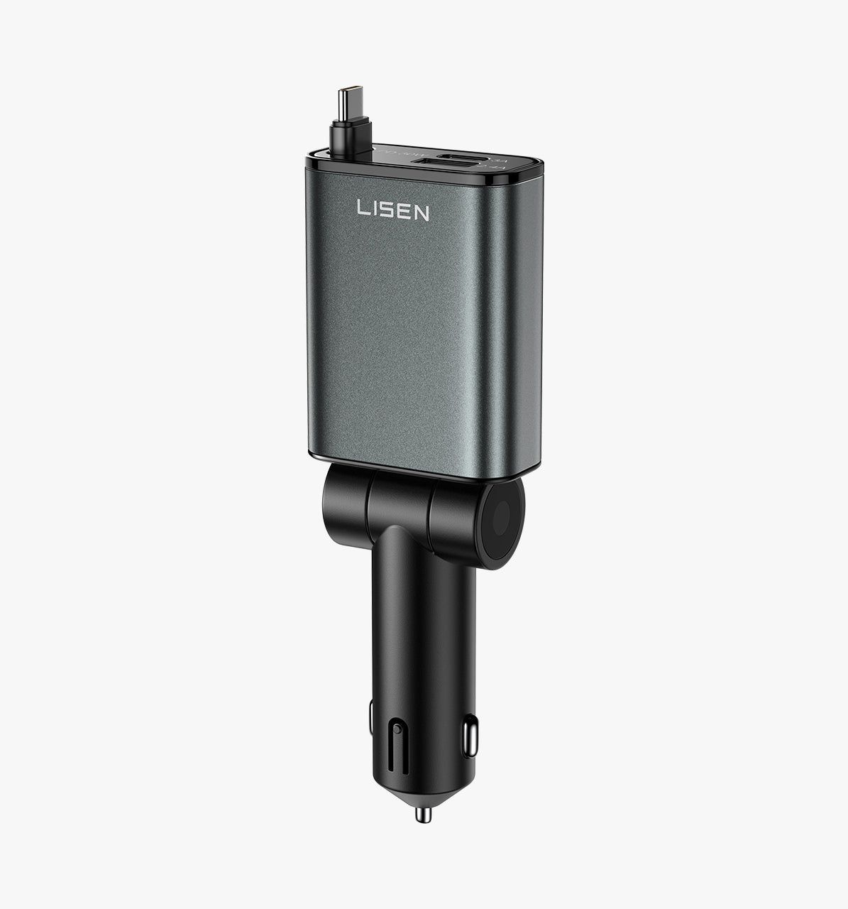 LISEN 57W Retractable Car Charger