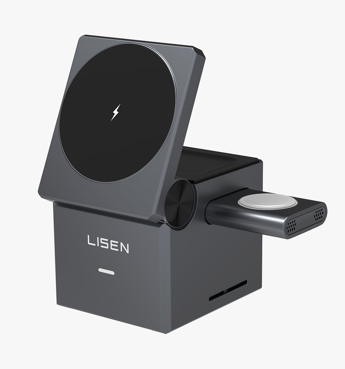 LISEN Qi2 3-in-1 MagSafe Charger