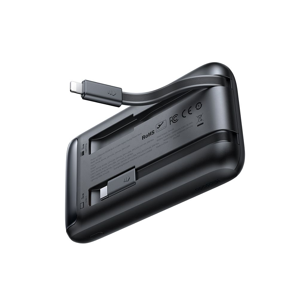 Mcdodo 33W 10,000 mAh Power Bank w 2 Cables