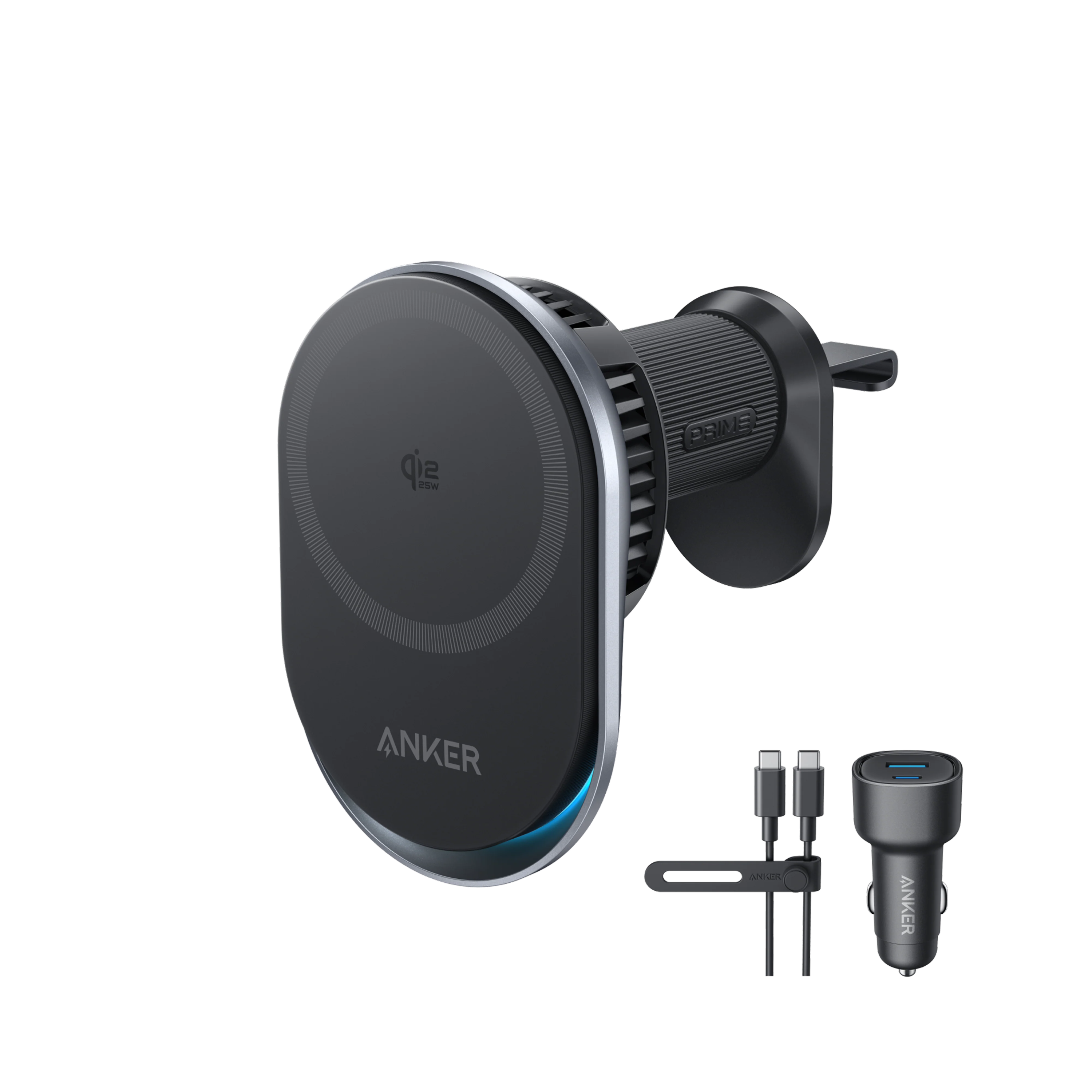 Anker 25W Qi2 Wireless Car Charger