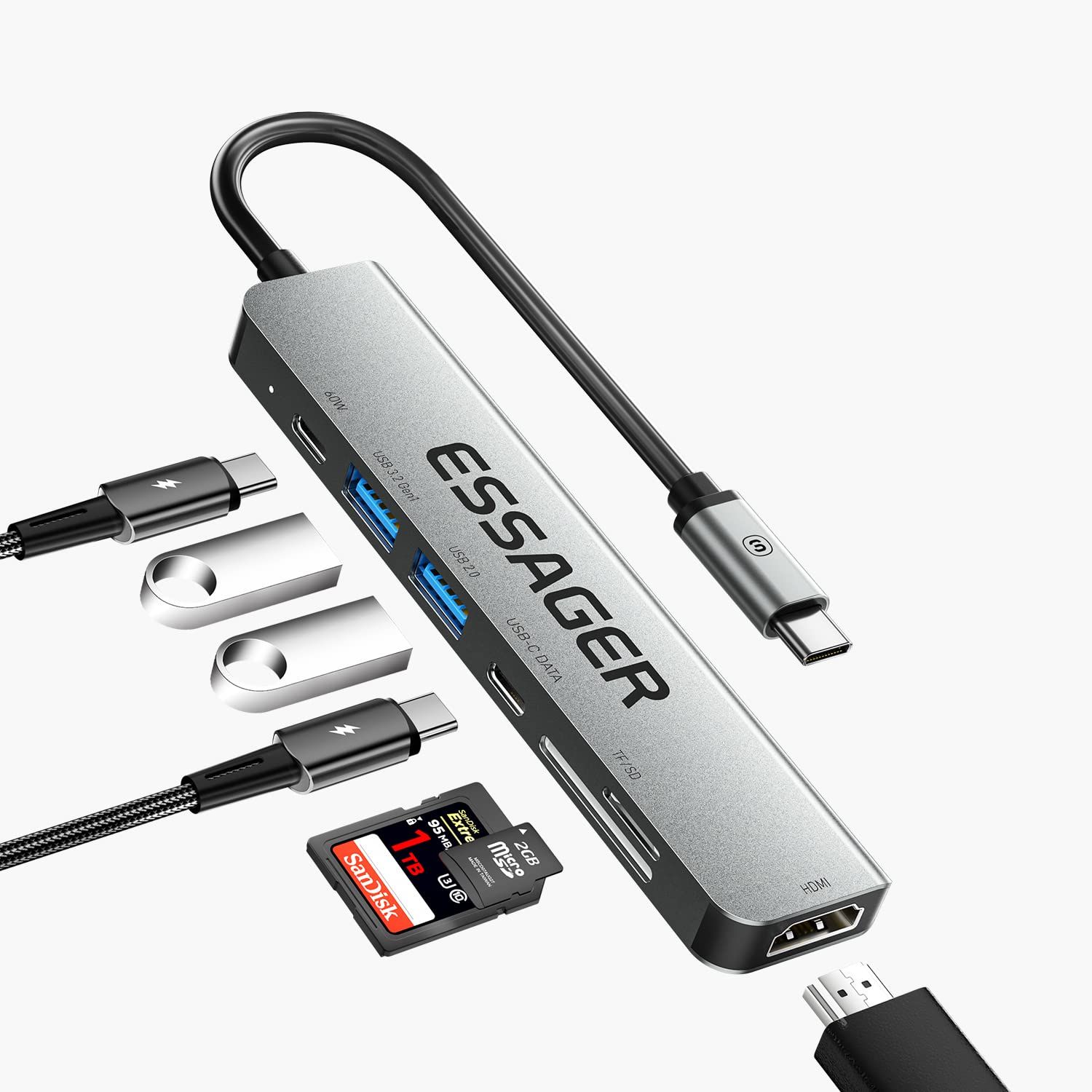 Essager 7-in-1 USB-C Hub