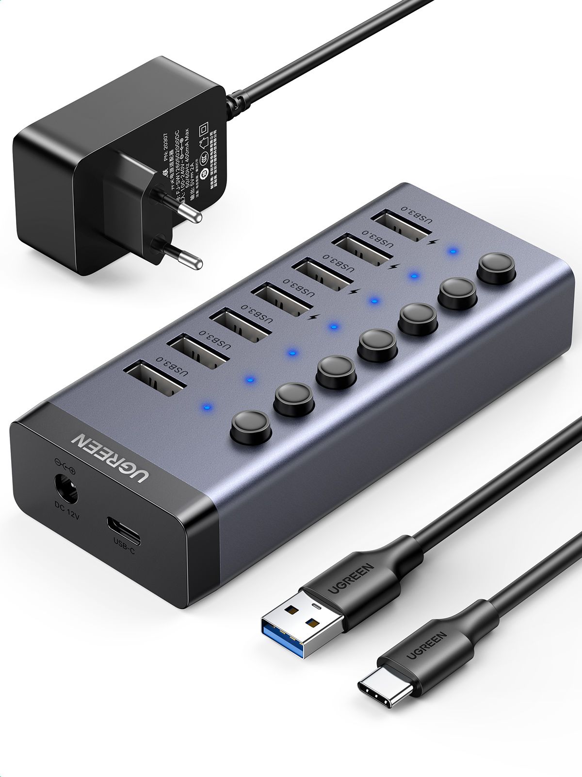 UGREEN 7-Port USB 3.0 Hub